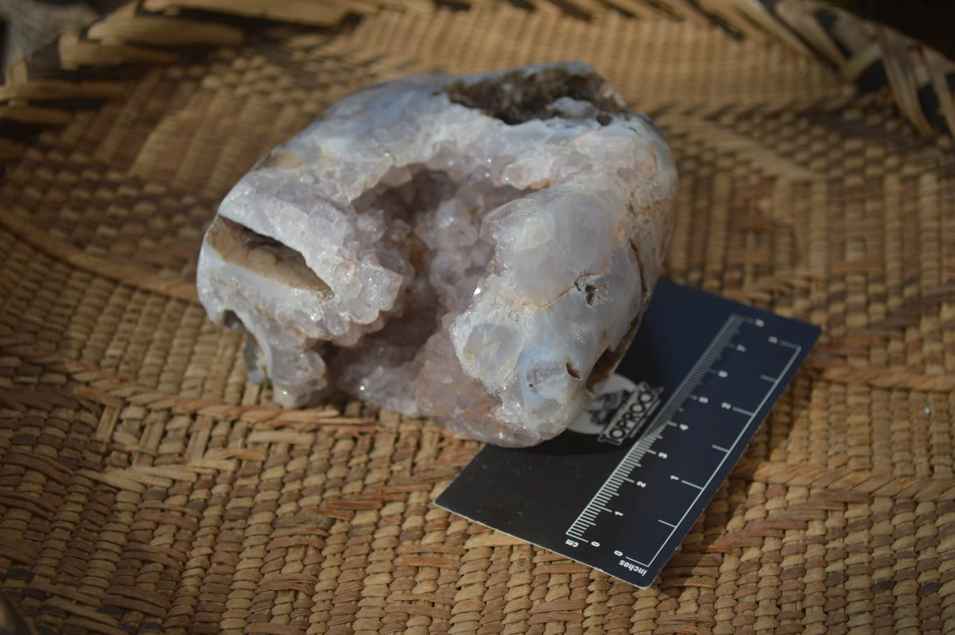 Polished Crystal Centred Agate Free Forms  x 2 From Madagascar - Toprock Gemstones and Minerals 