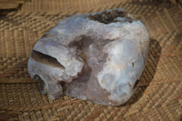 Polished Crystal Centred Agate Free Forms  x 2 From Madagascar