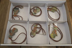 Polished Copper Wire Wrapped Leopard stone Eagle Pendants  x 6 From Zimbabwe - Toprock Gemstones and Minerals 