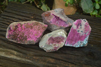 Natural Pink Salrose Cobaltion Dolomite Specimens x 4 From Kakanda, Congo - Toprock Gemstones and Minerals 