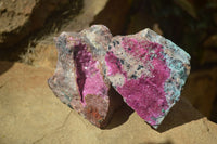 Natural Pink Salrose Cobaltion Dolomite Specimens x 4 From Kakanda, Congo - Toprock Gemstones and Minerals 