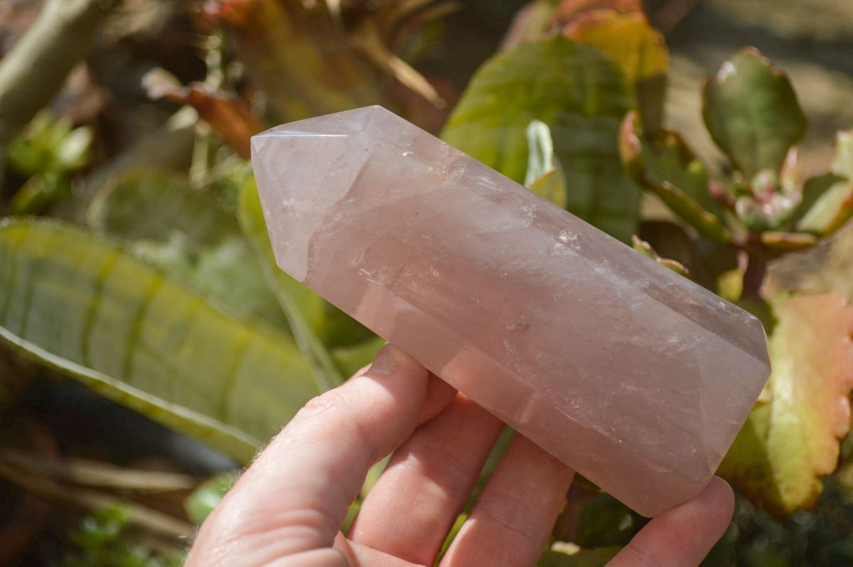 Polished Gemmy Rose Quartz Points x 4 From Madagascar - Toprock Gemstones and Minerals 