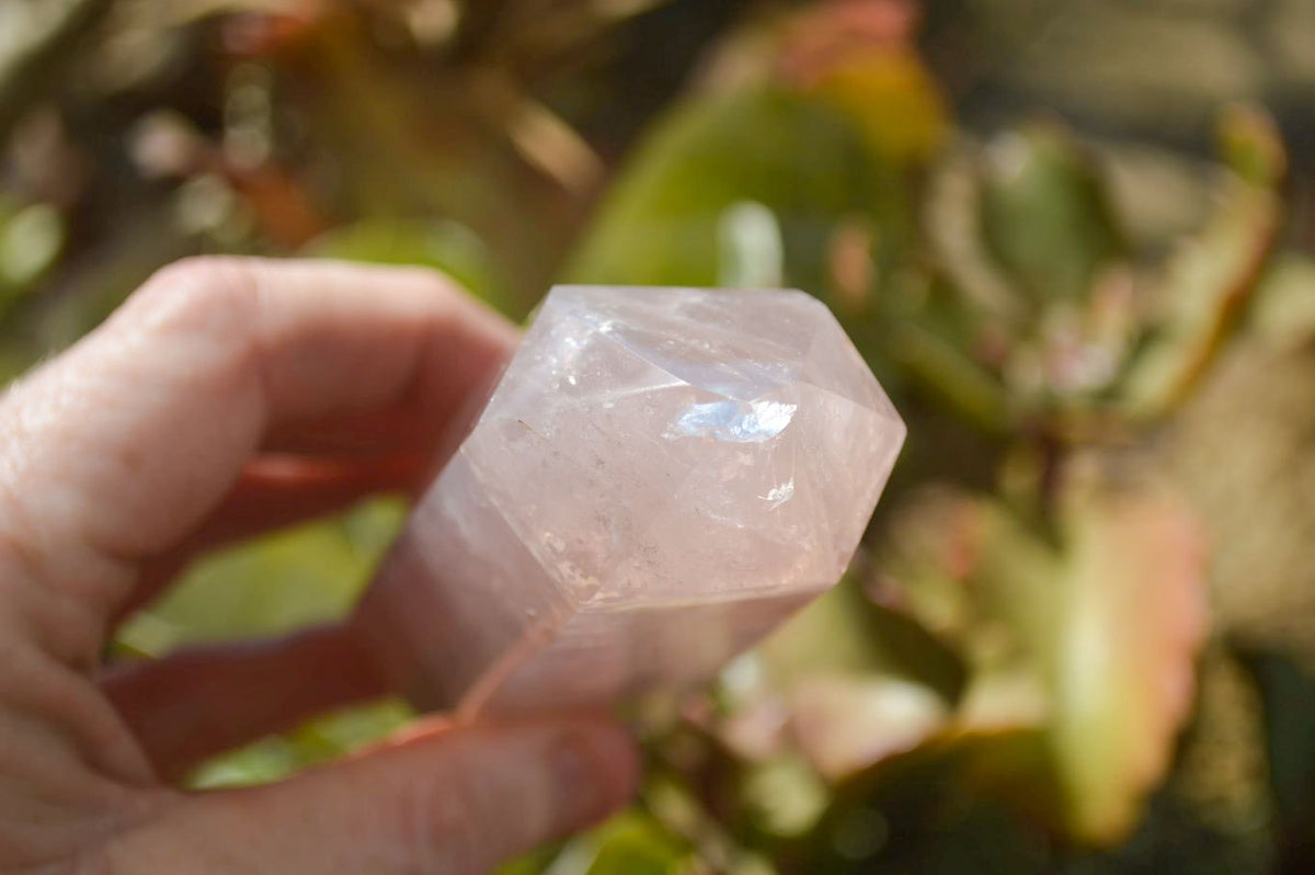 Polished Gemmy Rose Quartz Points x 4 From Madagascar - Toprock Gemstones and Minerals 