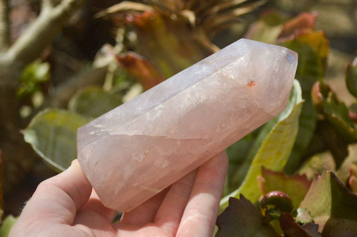 Polished Gemmy Rose Quartz Points x 4 From Madagascar - Toprock Gemstones and Minerals 