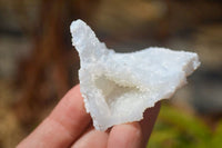 Natural Etched Blue Chalcedony Specimens  x 12 From Nsanje, Malawi - Toprock Gemstones and Minerals 
