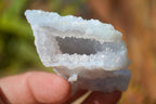 Natural Etched Blue Chalcedony Specimens  x 12 From Nsanje, Malawi - Toprock Gemstones and Minerals 