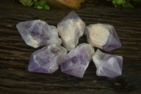 Polished Jacaranda Amethyst Crystals x 6 From Mumbwe, Zambia - Toprock Gemstones and Minerals 