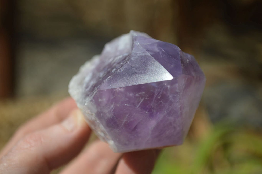 Polished Jacaranda Amethyst Crystals x 6 From Mumbwe, Zambia - Toprock Gemstones and Minerals 