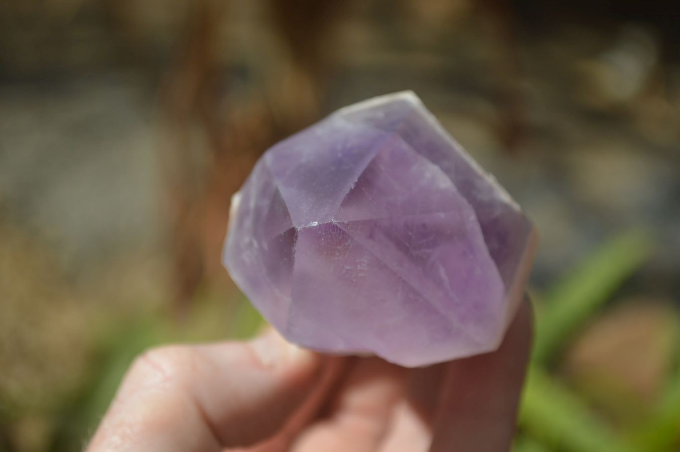 Polished Jacaranda Amethyst Crystals x 6 From Mumbwe, Zambia - Toprock Gemstones and Minerals 