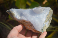 Natural Blue Lace Agate Geode Specimens  x 3 From Nsanje, Malawi - Toprock Gemstones and Minerals 