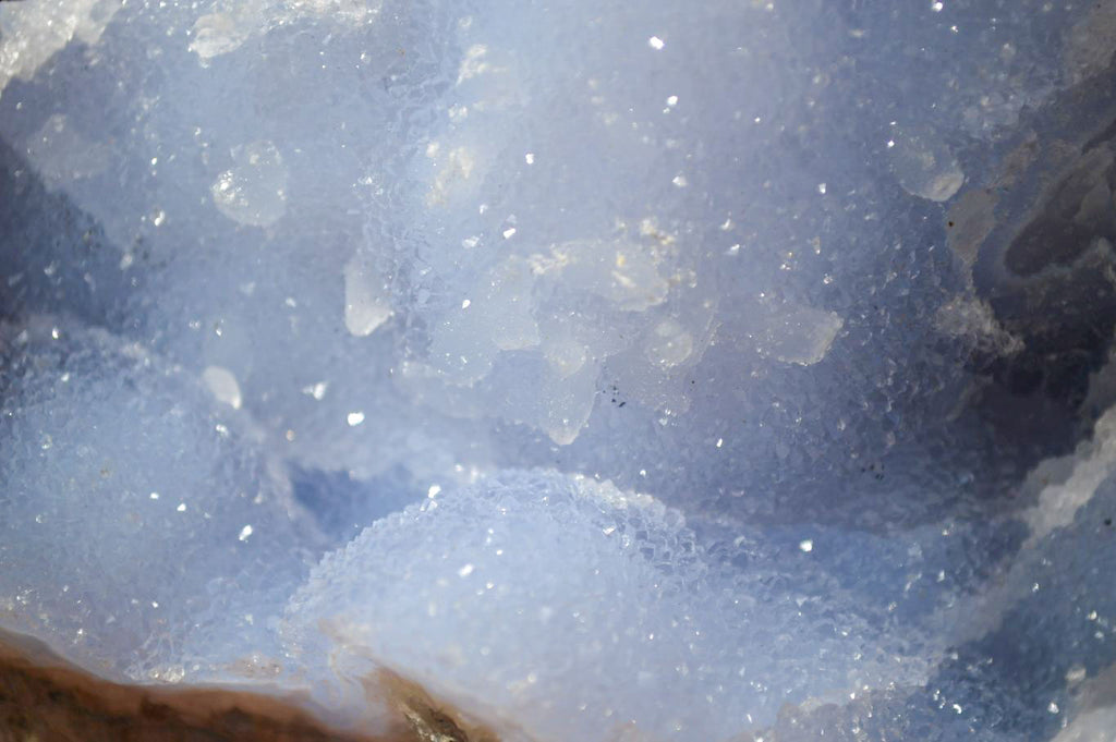 Natural Blue Lace Agate Geode Specimens  x 3 From Nsanje, Malawi - Toprock Gemstones and Minerals 