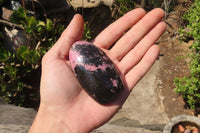 Polished Rhodonite Standing Free Forms x 6 From Ambindavato, Madagascar - Toprock Gemstones and Minerals 