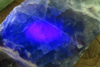 Polished One Side Polished Watermelon Fluorite Pieces  x 3 From Uis, Namibia - Toprock Gemstones and Minerals 