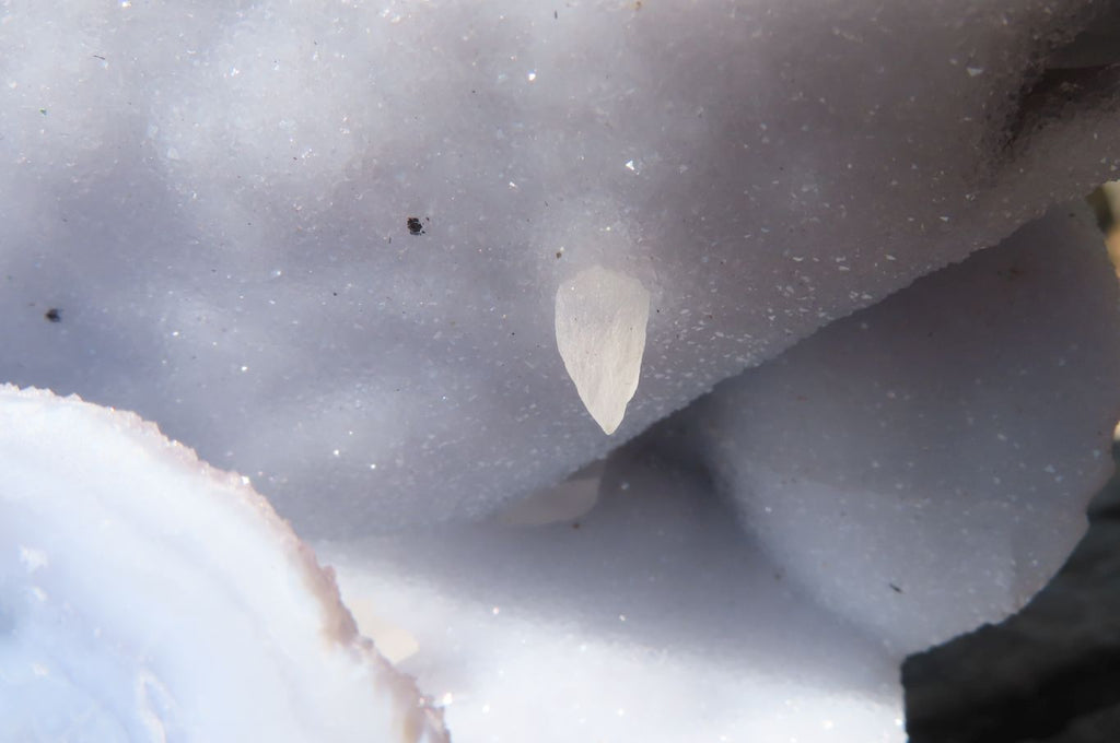 Polished Blue Lace Agate Standing Free Form x 1 From Nsanje, Malawi - Toprock Gemstones and Minerals 