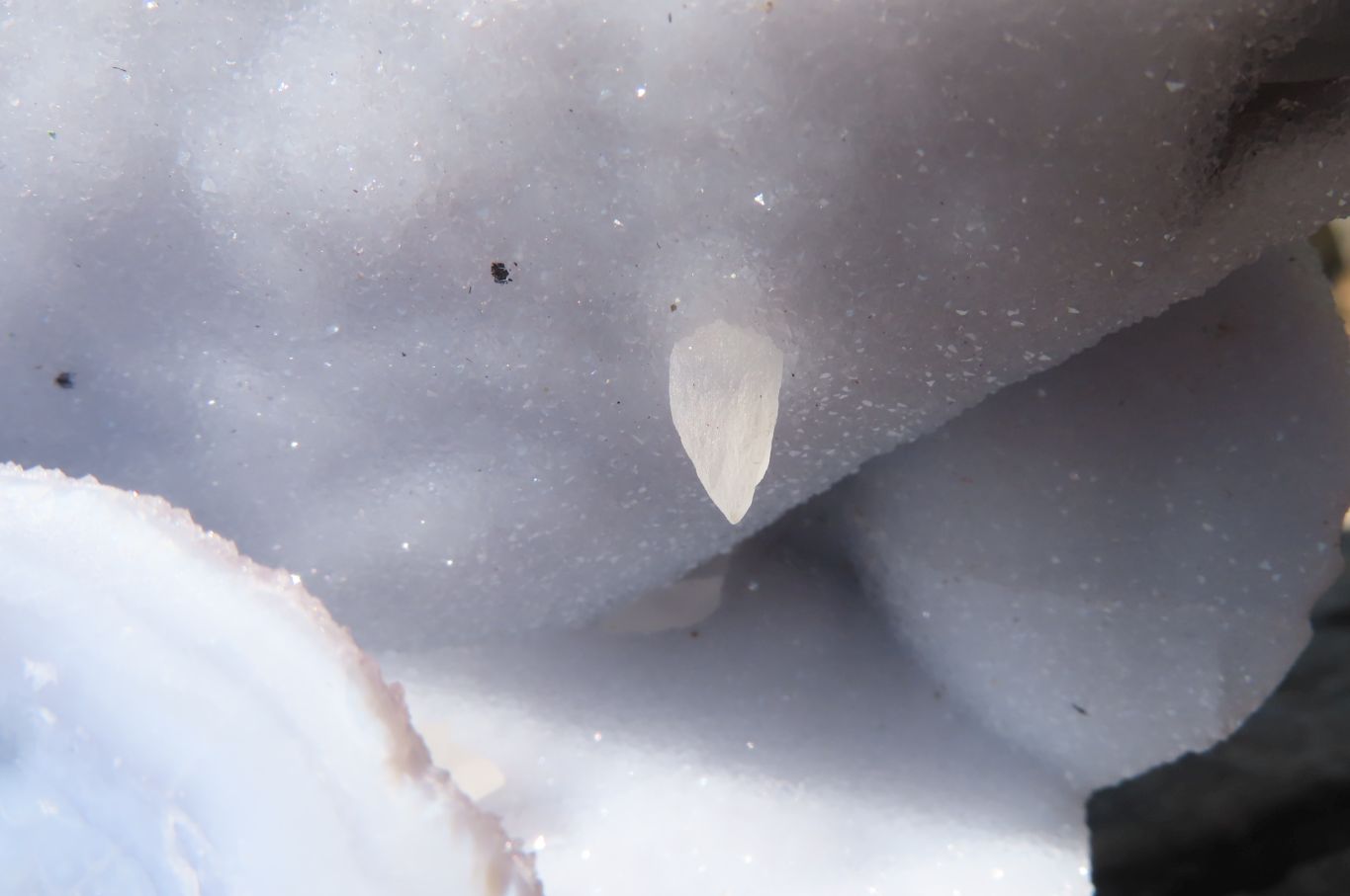 Polished Blue Lace Agate Standing Free Form x 1 From Nsanje, Malawi - Toprock Gemstones and Minerals 
