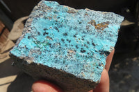 Natural Drusy Chrysocolla Dolomite Specimens x 4 From Likasi, Congo - Toprock Gemstones and Minerals 