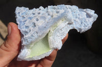 Natural Etched Blue Chalcedony Specimens  x 6 From Nsanje, Malawi - Toprock Gemstones and Minerals 