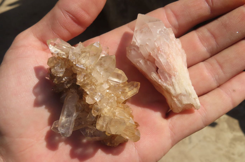 Natural Mixed Quartz Specimens  x 35 From Madagascar - Toprock Gemstones and Minerals 