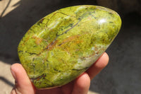 Polished Green Opal Standing Free Forms  x 6 From Antsirabe, Madagascar - Toprock Gemstones and Minerals 