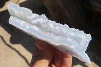 Natural Etched Blue Chalcedony Specimens  x 6 From Nsanje, Malawi - Toprock Gemstones and Minerals 