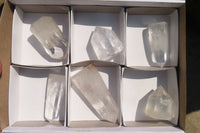 Polished Clear Quartz Crystal Points x 6 From Madagascar - Toprock Gemstones and Minerals 