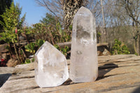 Polished Clear Quartz Crystal Points x 6 From Madagascar - Toprock Gemstones and Minerals 