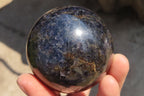 Polished Rare Iolite Spheres x 3 From Ambatofinandrahana, Madagascar - Toprock Gemstones and Minerals 