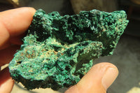 Natural Chatoyant Silky Malachite Specimens  x 6 From Kasompe, Congo - Toprock Gemstones and Minerals 
