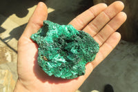 Natural Chatoyant Silky Malachite Specimens  x 6 From Kasompe, Congo - Toprock Gemstones and Minerals 