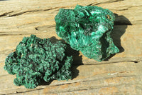 Natural Chatoyant Silky Malachite Specimens  x 6 From Kasompe, Congo - Toprock Gemstones and Minerals 