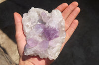 Natural Jacaranda Amethyst Clusters x 3 From Mumbwa, Zambia - Toprock Gemstones and Minerals 