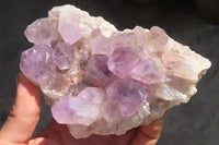 Natural Jacaranda Amethyst Clusters x 3 From Mumbwa, Zambia - Toprock Gemstones and Minerals 
