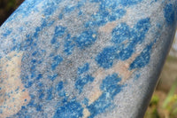 Polished Blue Spotted Spinel Quartz Standing Free Forms x 2 From Madagascar - Toprock Gemstones and Minerals 