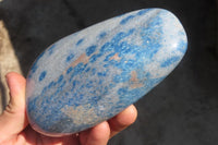 Polished Blue Spotted Spinel Quartz Standing Free Forms x 2 From Madagascar - Toprock Gemstones and Minerals 