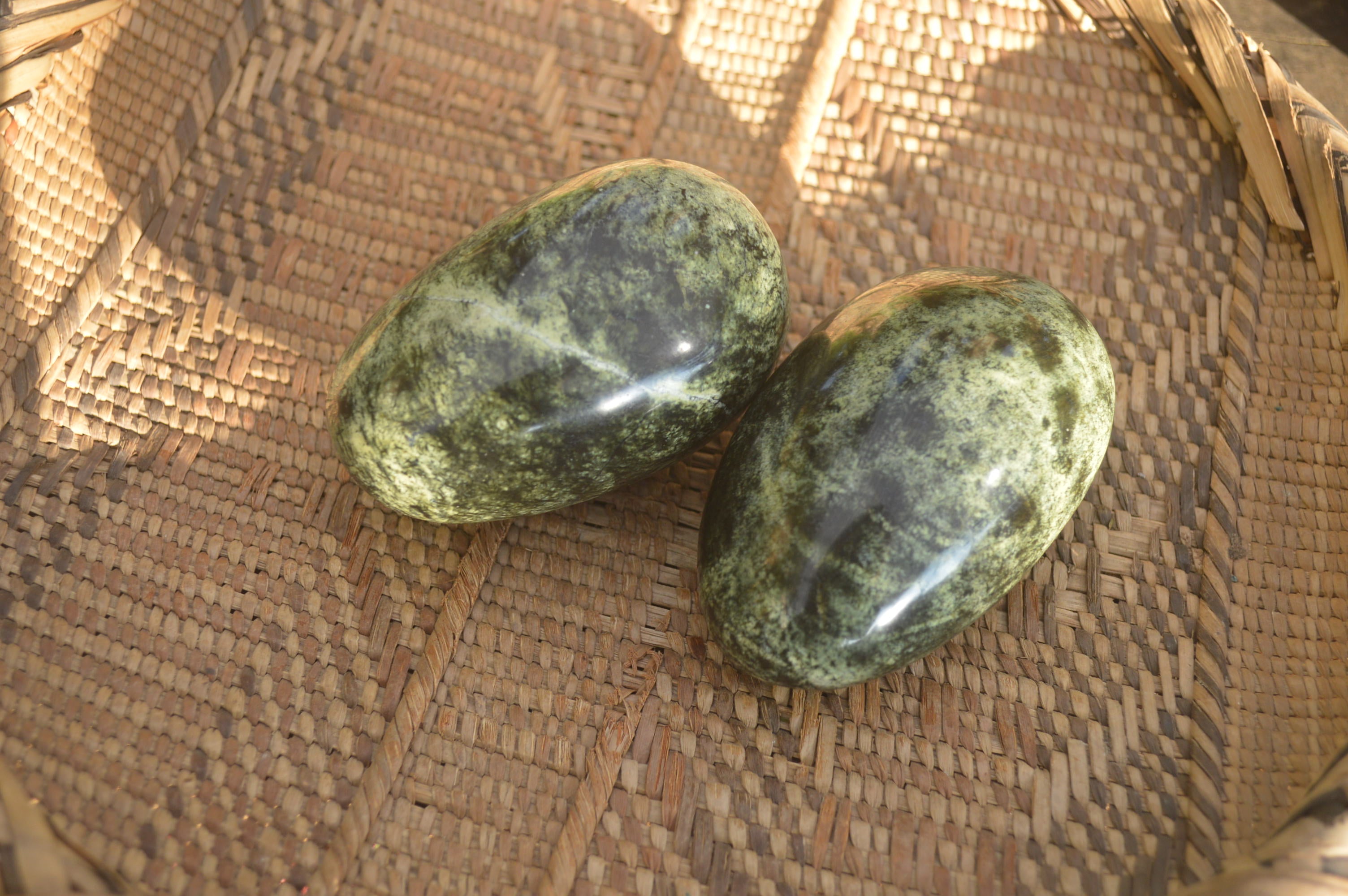 Polished Leopard Stone Free Forms  x 4 From Zimbabwe - Toprock Gemstones and Minerals 