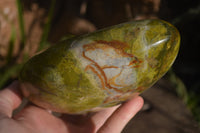 Polished Green Opal Standing Free Form  x 1 From Antsirabe, Madagascar - Toprock Gemstones and Minerals 