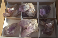 Natural Jacaranda Amethyst Clusters x 6 From Mumbwa, Zambia - Toprock Gemstones and Minerals 
