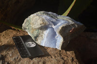 Natural Blue Lace Agate Geode Specimens  x 4 From Nsanje, Malawi - Toprock Gemstones and Minerals 