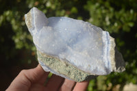 Natural Blue Lace Agate Geode Specimens  x 4 From Nsanje, Malawi - Toprock Gemstones and Minerals 
