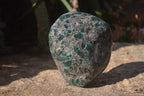 Polished Rare Emerald Mica In Matrix Standing Free Forms x 1 From Mutoko, Zimbabwe - Toprock Gemstones and Minerals 