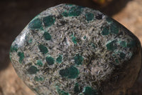 Polished Rare Emerald Mica In Matrix Standing Free Forms x 1 From Mutoko, Zimbabwe - Toprock Gemstones and Minerals 