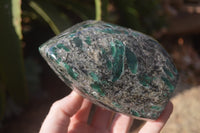 Polished Rare Emerald Mica In Matrix Standing Free Forms x 1 From Mutoko, Zimbabwe - Toprock Gemstones and Minerals 