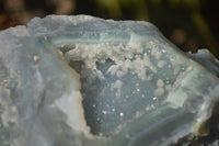 Natural Etched Blue Chalcedony Specimens  x 3 From Nsanje, Malawi - Toprock Gemstones and Minerals 