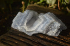 Natural Etched Blue Chalcedony Specimens  x 3 From Nsanje, Malawi - Toprock Gemstones and Minerals 