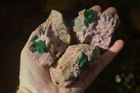 Natural Pink Salrose Cobaltion Dolomite Specimens x 6 From Kakanda, Congo - Toprock Gemstones and Minerals 