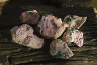Natural Pink Salrose Cobaltion Dolomite Specimens x 6 From Kakanda, Congo - Toprock Gemstones and Minerals 