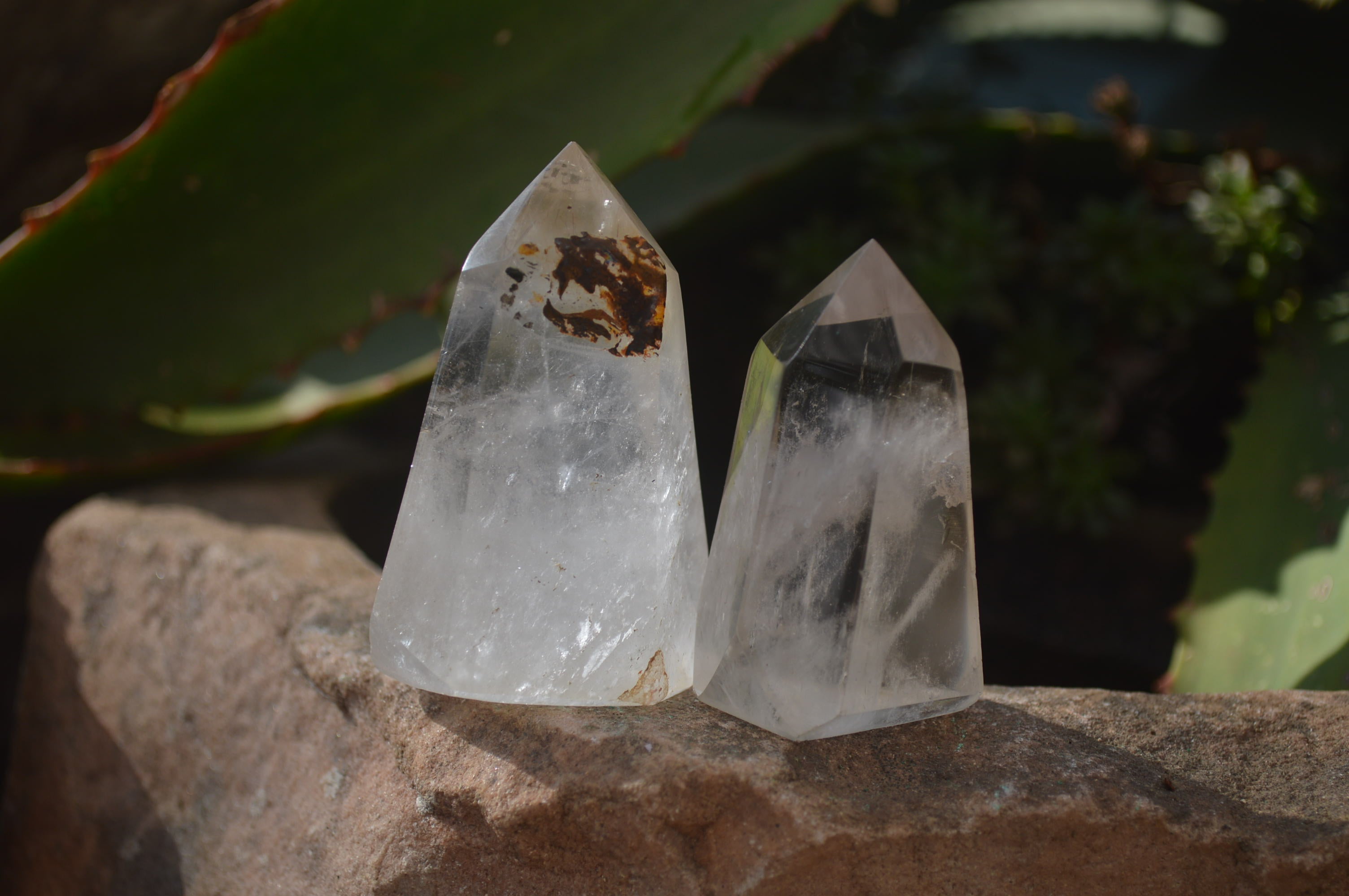 Polished Clear Quartz Crystal Points x 12 From Madagascar - Toprock Gemstones and Minerals 