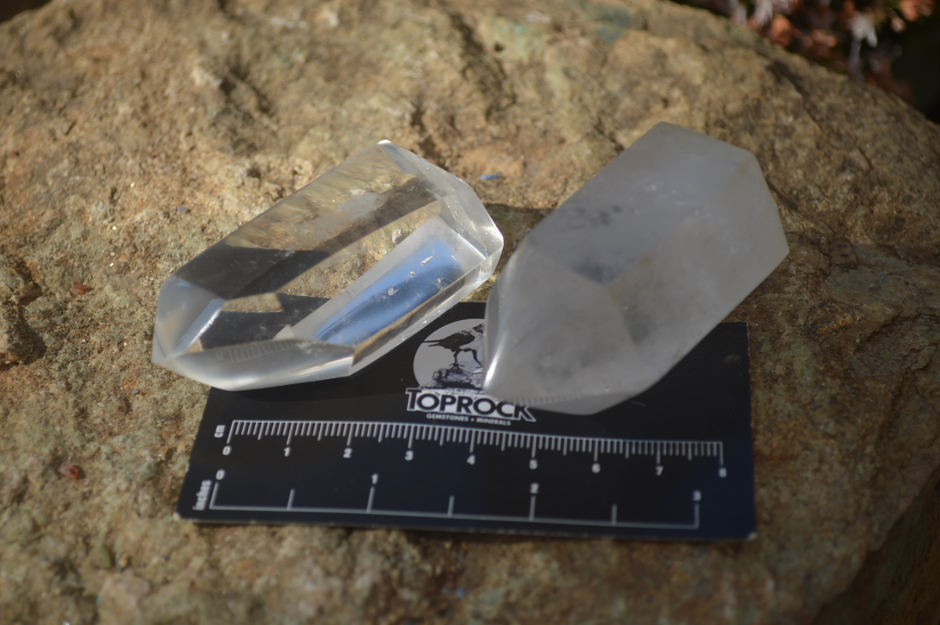 Polished Clear Quartz Crystal Points x 12 From Madagascar - Toprock Gemstones and Minerals 