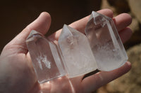 Polished Clear Quartz Crystal Points x 12 From Madagascar - Toprock Gemstones and Minerals 