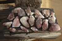 Natural Red Hematoid Quartz Specimens x 24 From Karoi, Zimbabwe - Toprock Gemstones and Minerals 